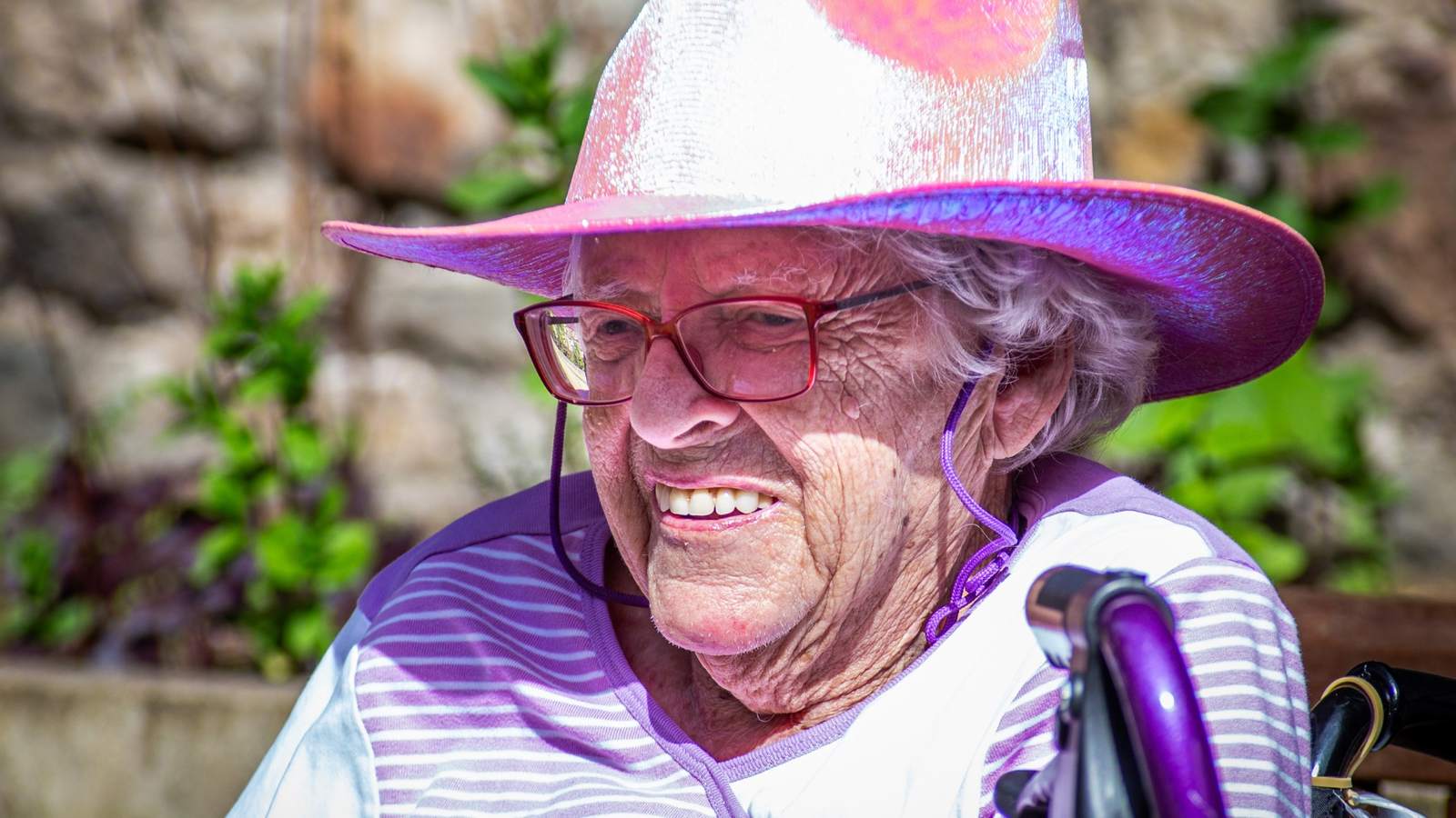 A resident enjoying daily life at a Meallmore care home in Scotland